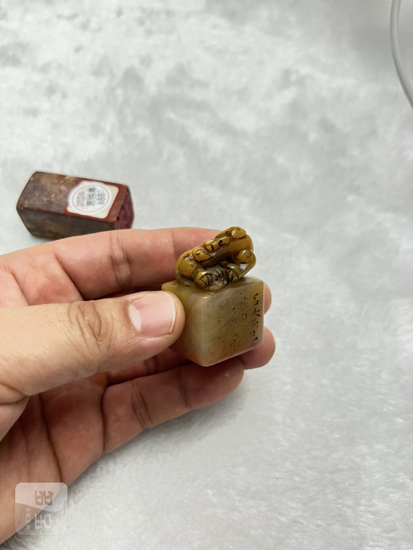 龙、瓜果钮石印章一组 - 图6